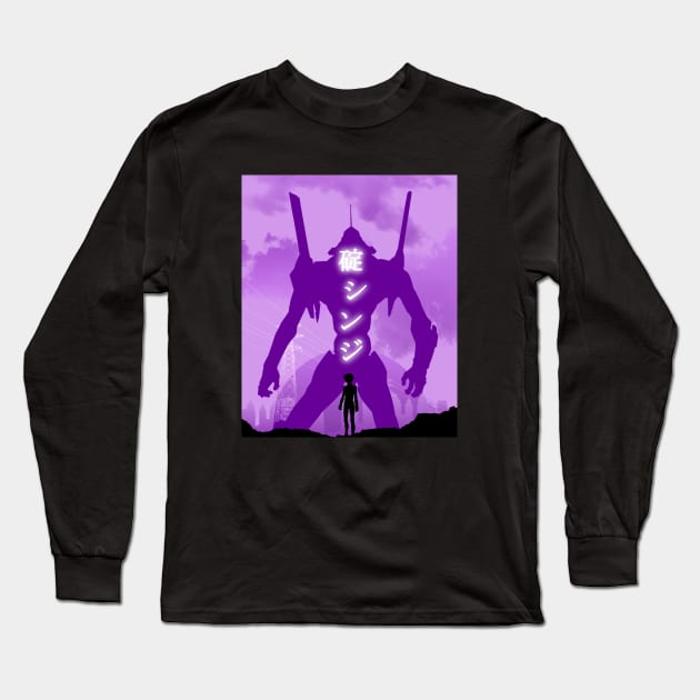 SHINJI IKARI LIGHT VINTAGE Long Sleeve T-Shirt by Trangle Imagi